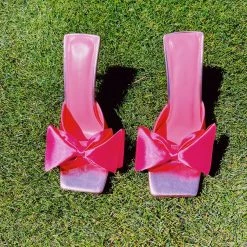 AZALEA WANG Shoes The Rae Rae Heel - Pink