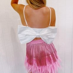 Triple Threads Breathtaking Bow Top - White