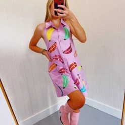 New Arrivals Goin’ Banana’s Dress- QUEEN OF SPARKLES