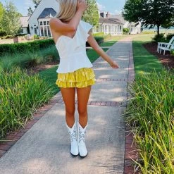 Triple Threads The Daisy Skirt - Canary Yellow