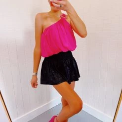 Triple Threads Bottoms QUEEN OF SPARKLES Swing Shorts - Black