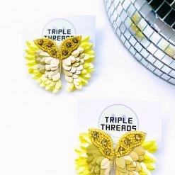Triple Threads Wing Earrings Accessories & Gifts