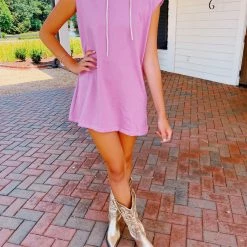 Bead Fringe Hoodie Dress - QUEEN OF SPARKLES New Arrivals