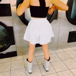 TCEC One Shoulder Knotted Top - Black Tops