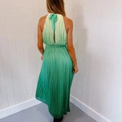 STRUT & BOLT New Arrivals Shades Of Green Ombre Dress