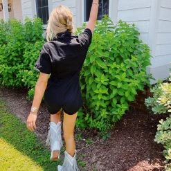 DAY + MOON Turn Up The Tunes Romper - Black