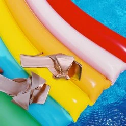 AZALEA WANG Shoes The Rae Rae Heel - Champagne