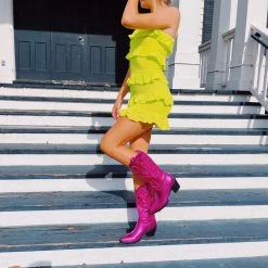 OLIVEACOUS Citrus Cutie Dress - Lime