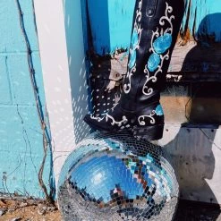 Triple Threads Flower Child Cowgirl Boots - Blue