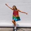 Dresses Rainbow Tiered Dress - QUEEN OF SPARKLES