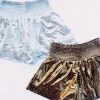 Triple Threads Glitter Girl Shorts - Gold