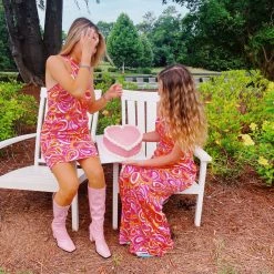 DO+BE Disco Girl Dress - Orange/Pink New Arrivals